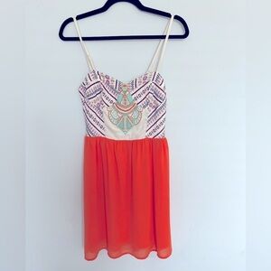 FLYING TOMATO embroidered top dress M